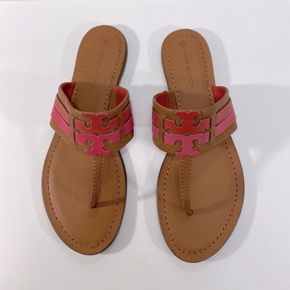 New Tory Burch Leigh  Flip-Flop Sandals - Picture 10 of 13